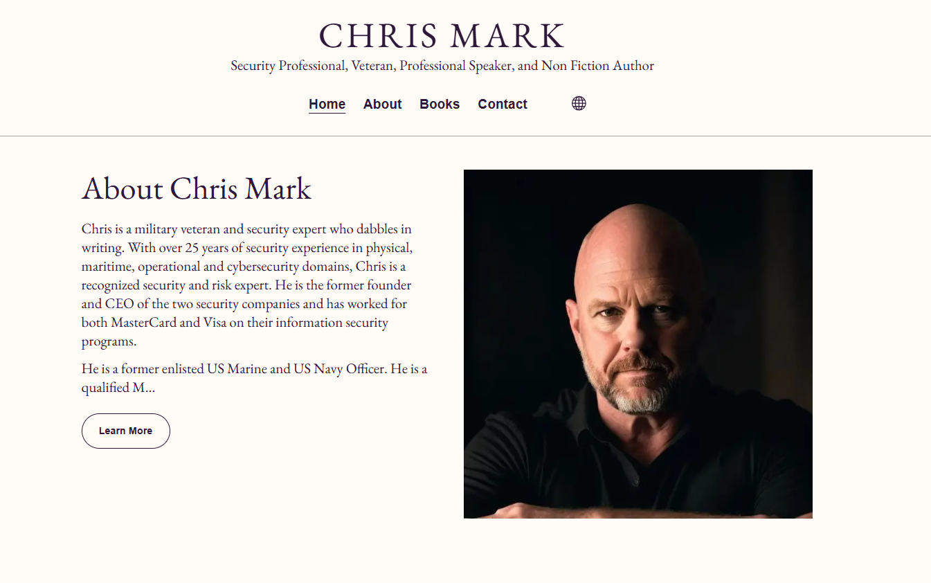 Chris Mark Math New Author’s Website for Chris Mark | Global Security, Privacy, & Risk ...